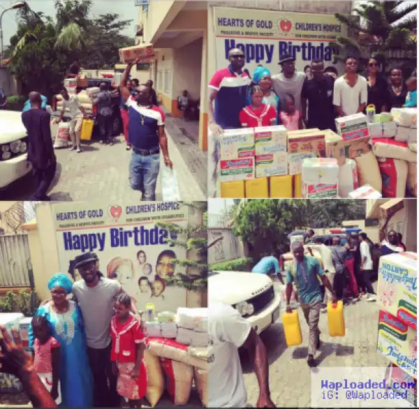 Singer Peter Okoye Visits, Donates To Children’s Hospice [See Photos]